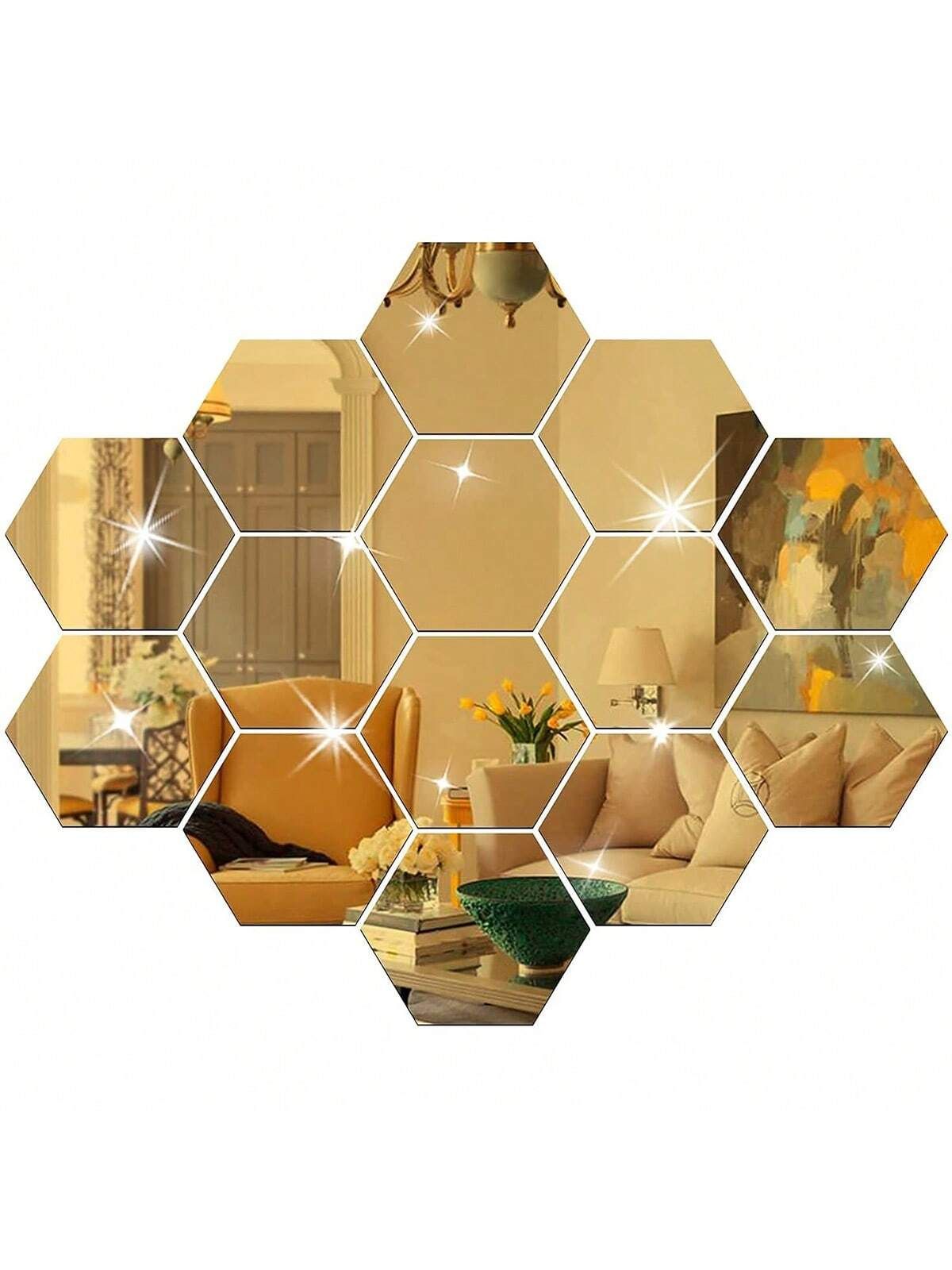 Cozy Den™ Hexagonal Mirrors